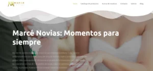 Ejemplo de posicionamiento web en uruguay, Marce novias